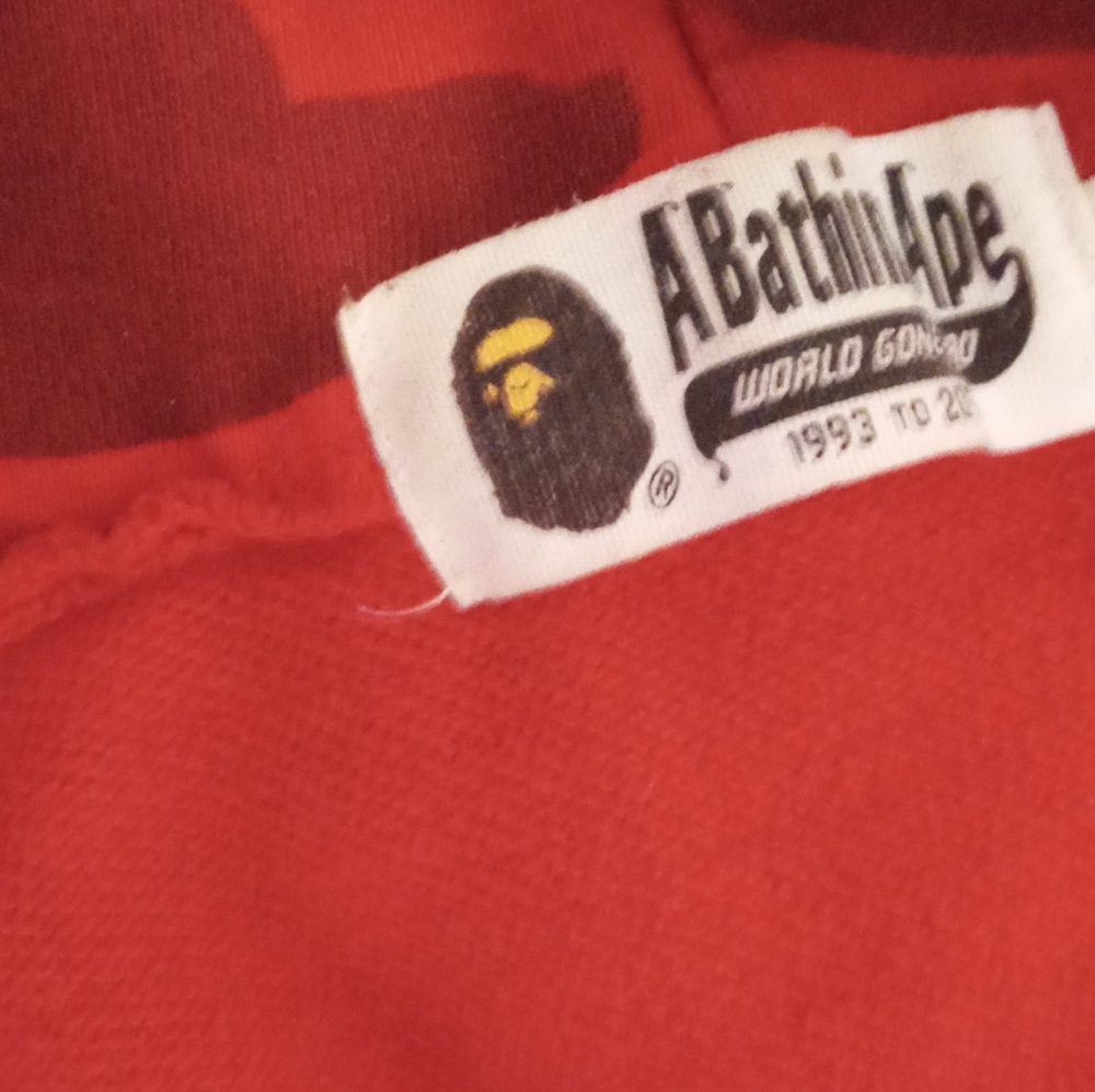 Bape zip up hoodie